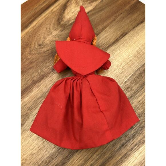 Vintage Handmade Cloth Doll Blue Gingham Dress Lace Trim 10” Sarah Montjoy - Picture 11 of 14